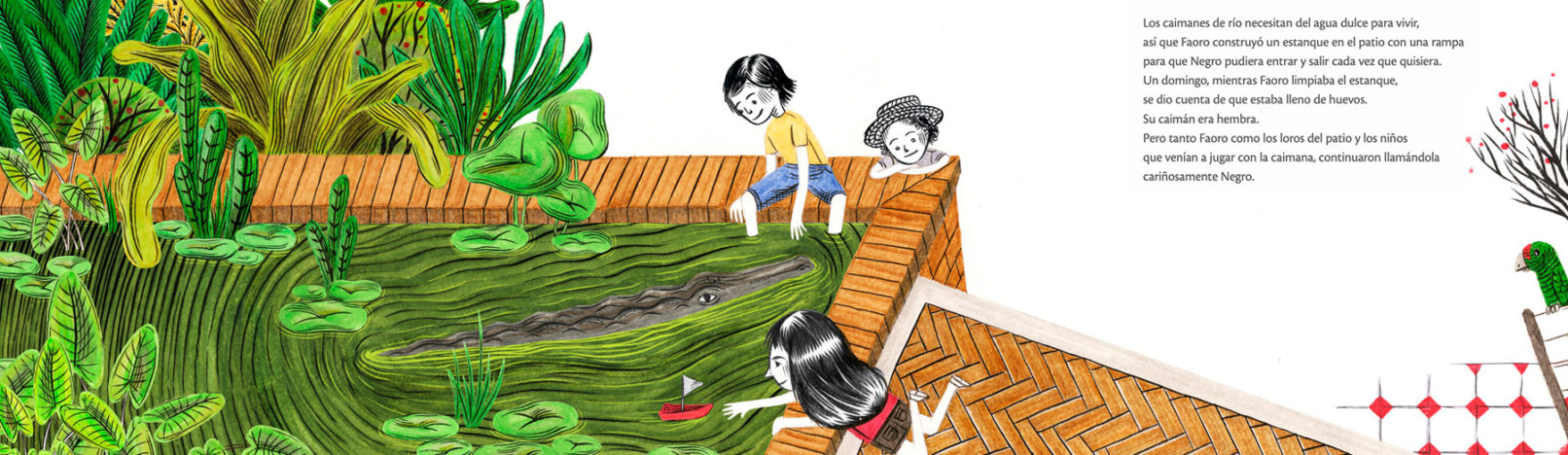 La Caimana ilustrado por Ramón París