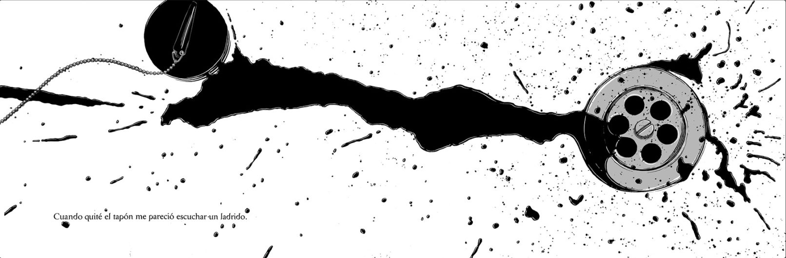 un perro en casa ilustrado por Ramón París